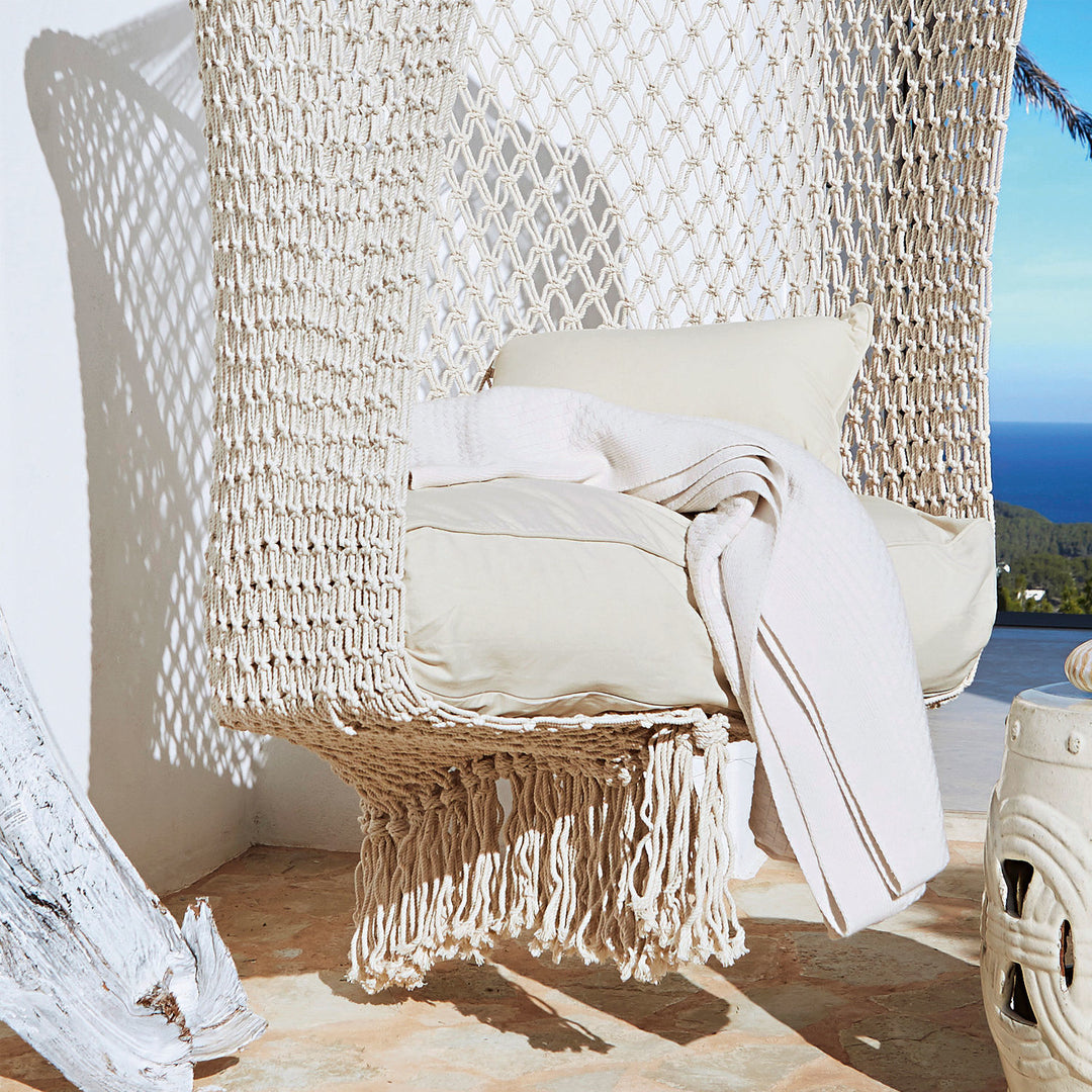 Fauteuil suspendu LOBERON Raffaelle beige