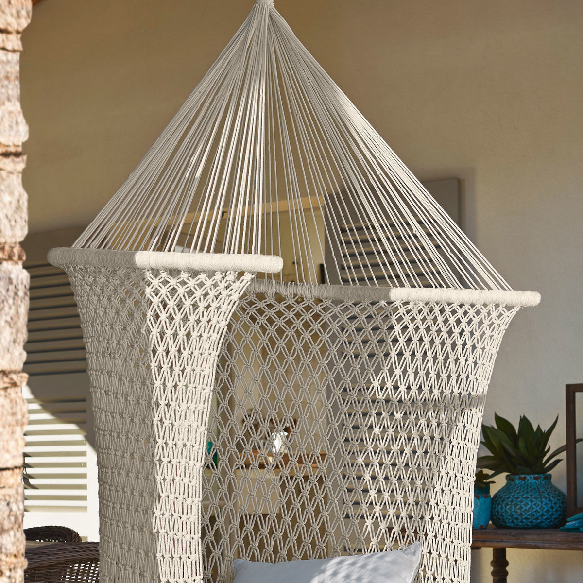Fauteuil suspendu LOBERON Raffaelle beige
