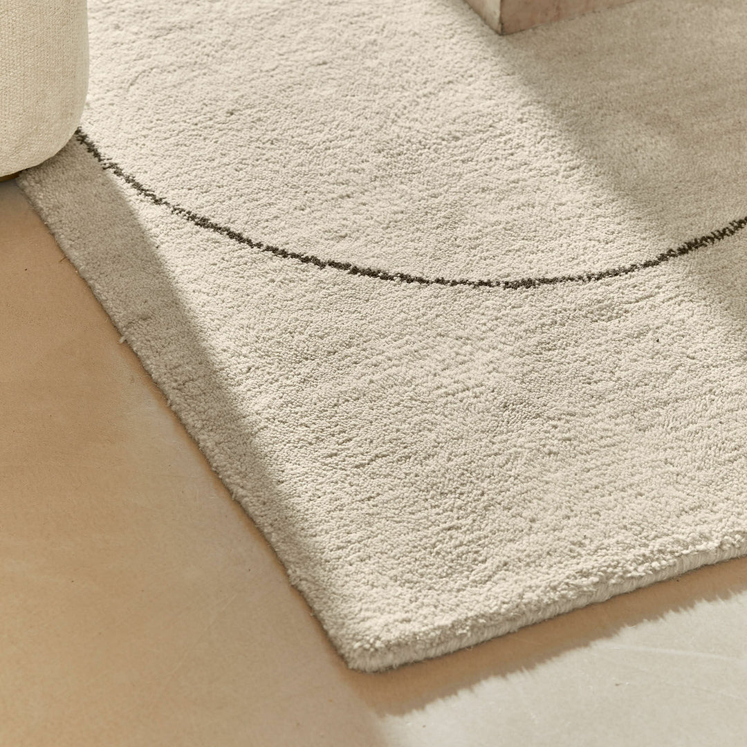 Tapis LOBERON Lavinois 140x200 crème noir