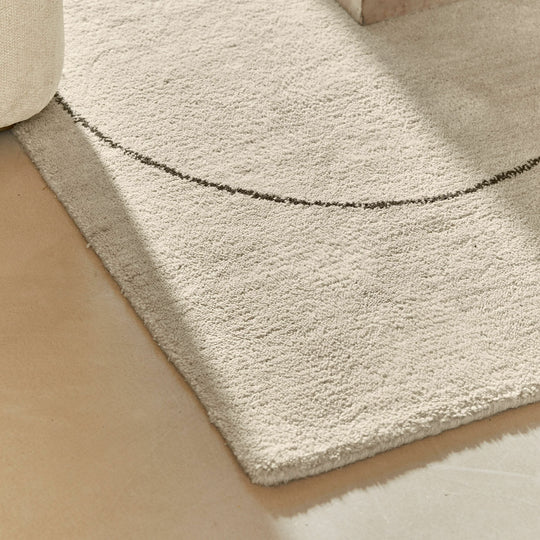 Tapis LOBERON Lavinois 140x200 crème noir