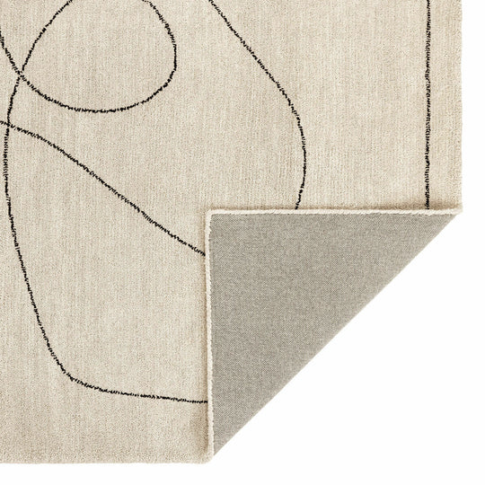 Tapis LOBERON Lavinois 140x200 crème noir