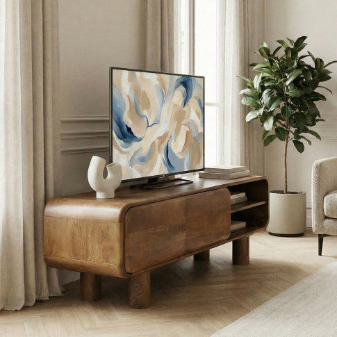 Meuble TV DRAWER Sira bois massif 140cm