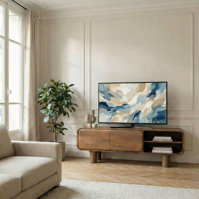 Meuble TV DRAWER Sira bois massif 140cm