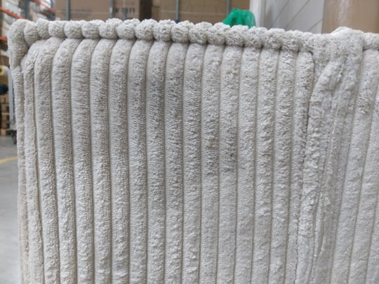 Canapé d'angle BEST IMMOBILIER Ela velours côtelé beige — photo produit