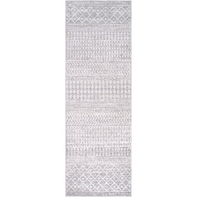 Tapis de Couloir Scandinave Bohème Gris/Blanc Nice