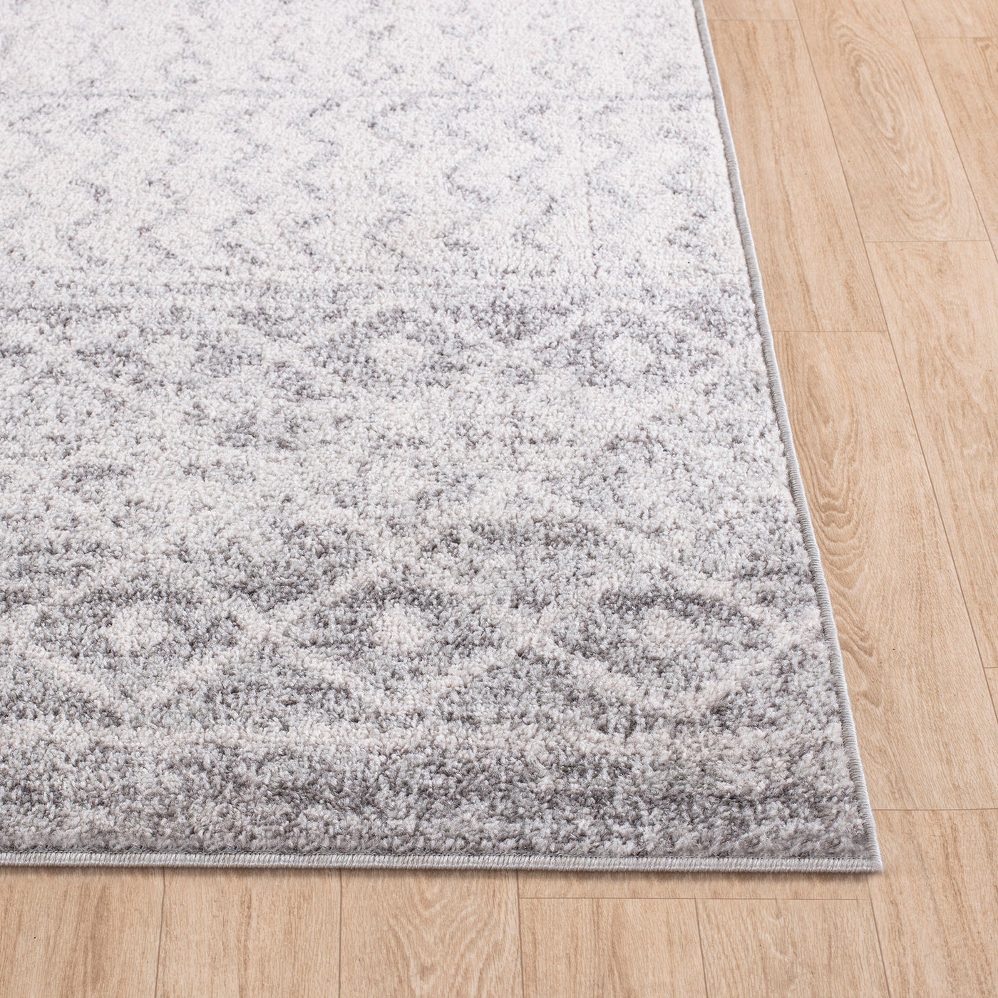 Tapis de Couloir Scandinave Bohème Gris/Blanc Nice