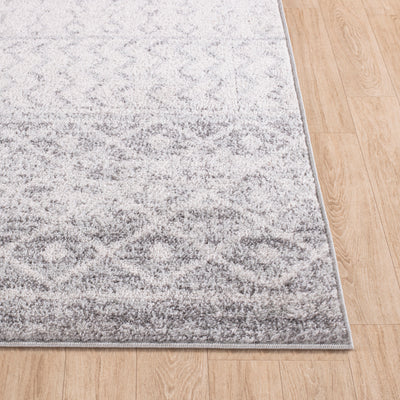 Tapis de Couloir Scandinave Bohème Gris/Blanc Nice