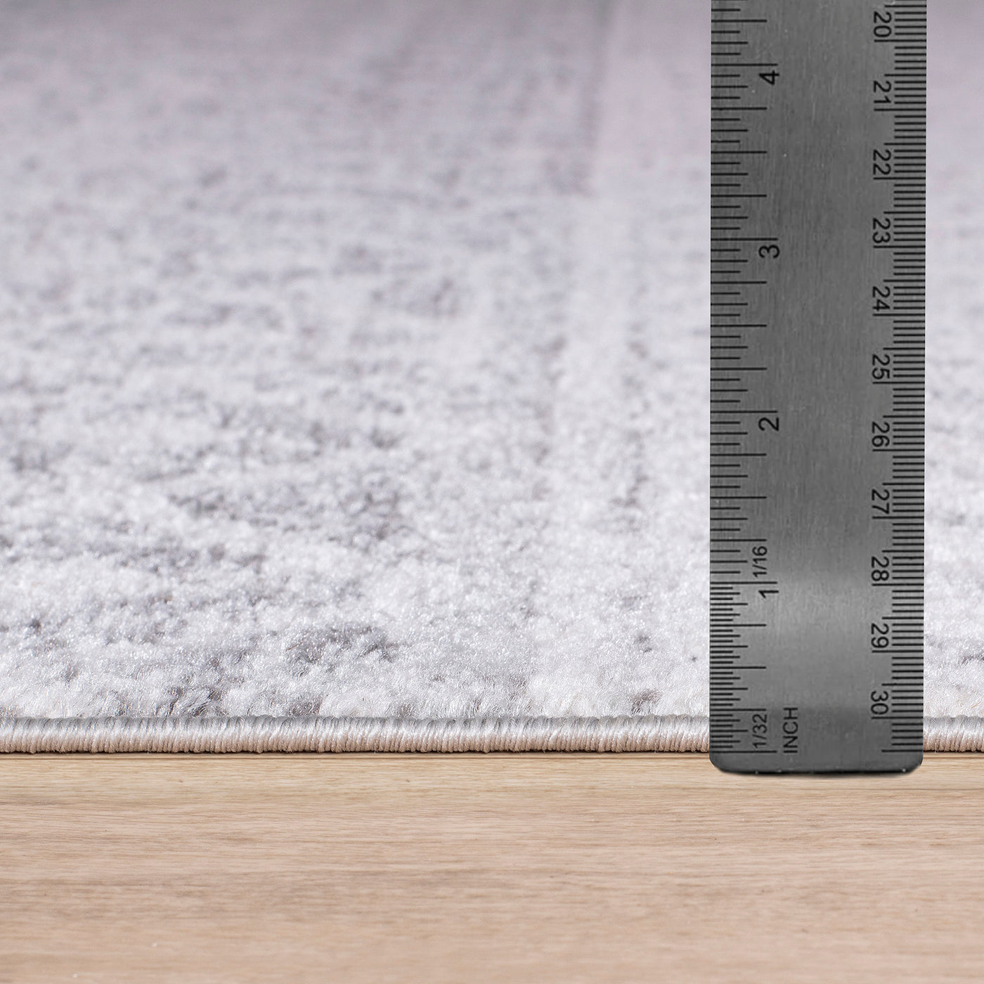 Tapis de Couloir Scandinave Bohème Gris/Blanc Nice