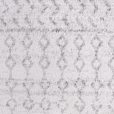 Tapis de Couloir Scandinave Bohème Gris/Blanc Nice