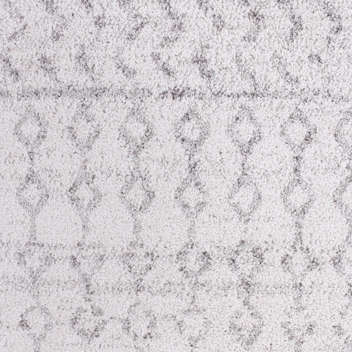 Tapis SURYA Nice scandinave, motif géométrique losanges gris et blanc, vue 6