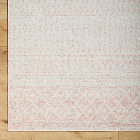 Tapis Scandinave Bohème Rose/Gris Nice