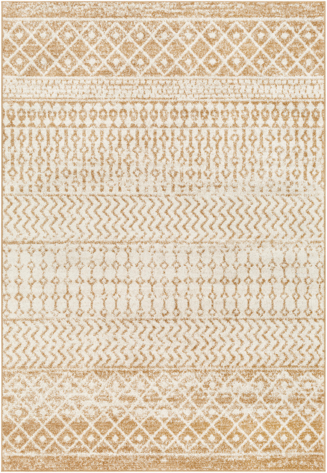 Tapis Scandinave Bohème Ivoire/Brun Clair Nice
