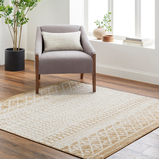 Tapis Scandinave Bohème Ivoire/Brun Clair Nice