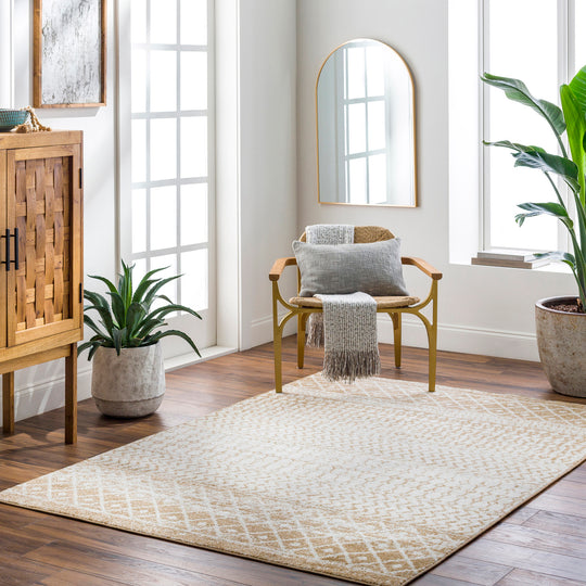 Tapis Scandinave Bohème Ivoire/Brun Clair Nice