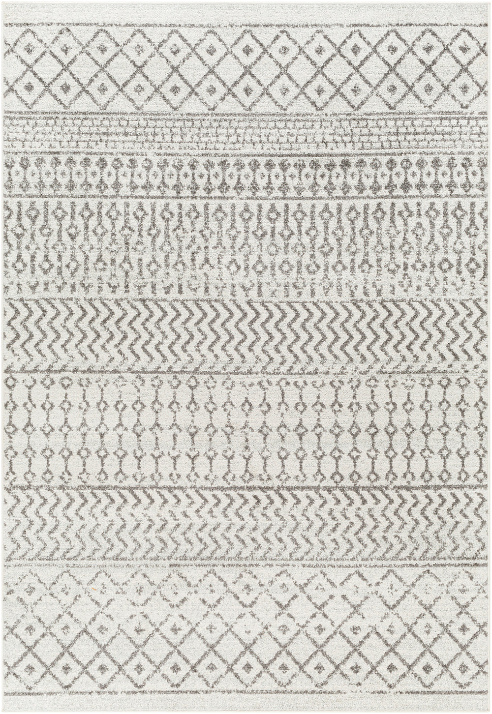 Tapis Scandinave Bohème Ivoire/Gris Nice