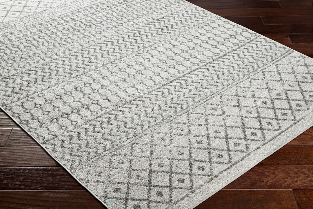 Tapis Scandinave Bohème Ivoire/Gris Nice