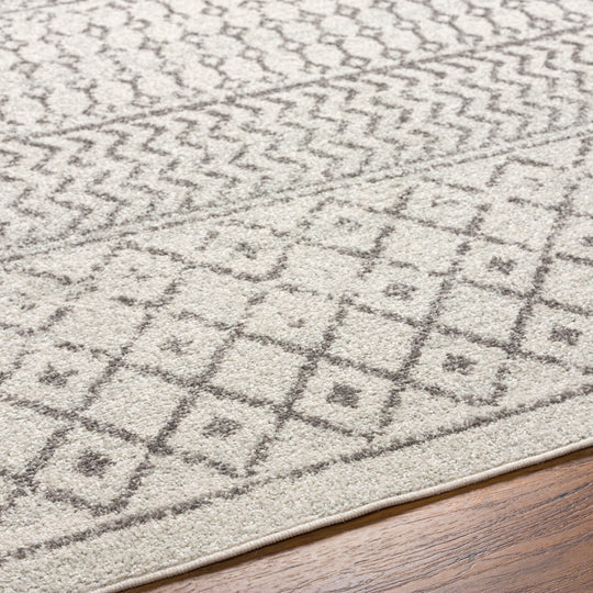 Tapis Scandinave Bohème Ivoire/Gris Nice