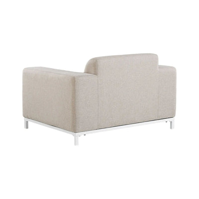 Ensemble de 2 fauteuils de jardin ROVIGO Tissu Beige