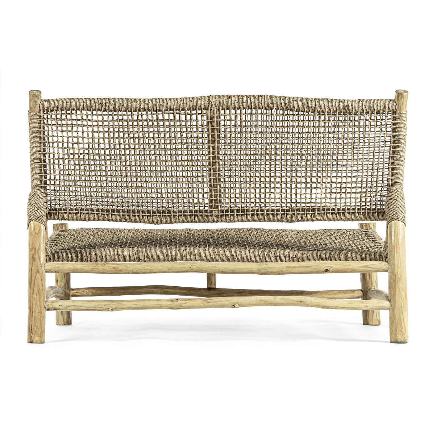 Ensemble de jardin LES TENDANCES Landry en bois naturel avec 1 canapé et 2 fauteuils