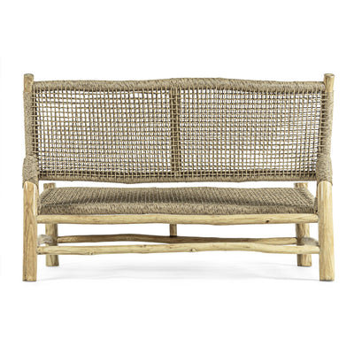 Ensemble de jardin LES TENDANCES Landry en bois naturel avec 1 canapé et 2 fauteuils