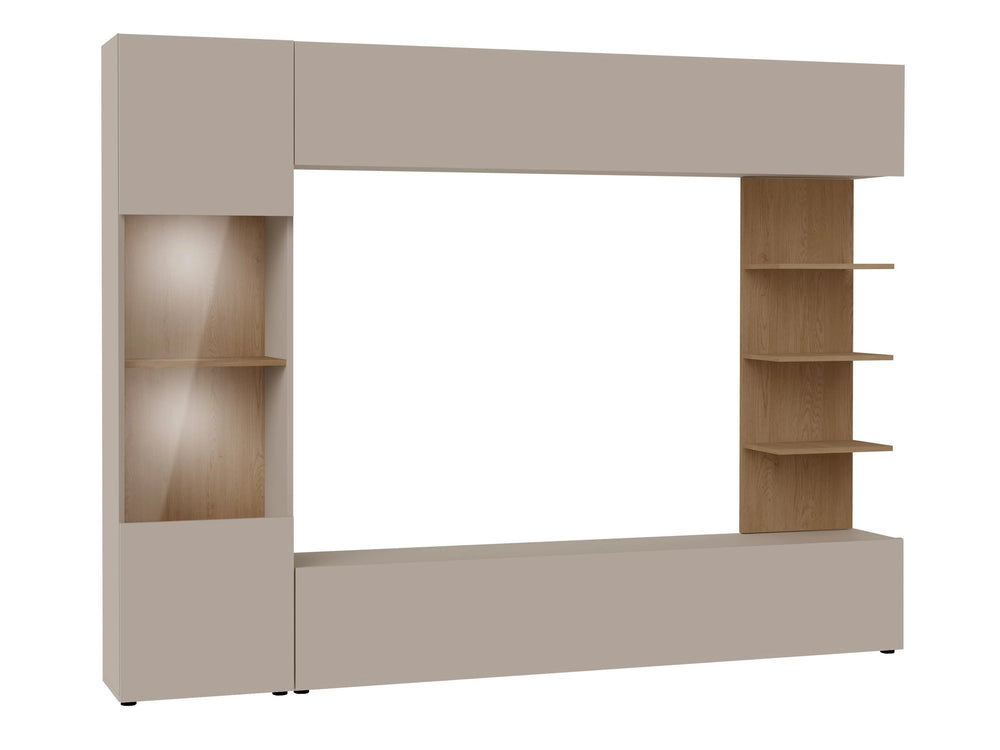 Ensemble de salon MOBILIER 1 Comfivo 210 (Cachemire + Chêne)