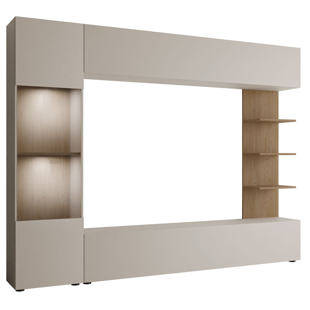 Ensemble de salon MOBILIER 1 Comfivo Animus (Cachemire + Chêne)