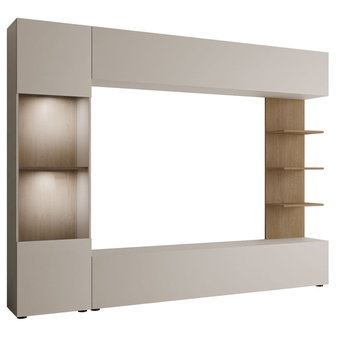 Ensemble de salon MOBILIER 1 Comfivo Animus (Cachemire + Chêne)