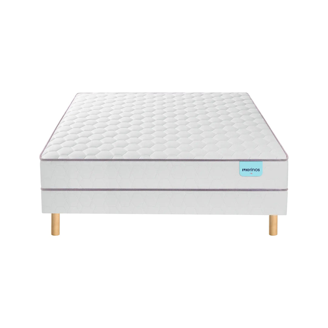 Ensemble sommier et matelas Merinos 140x190cm Natty