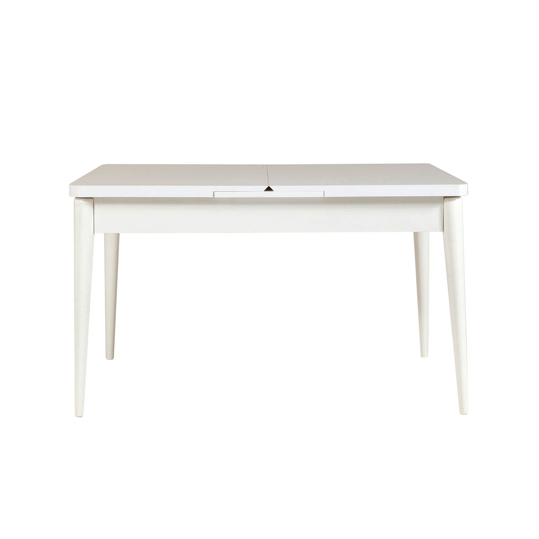 Ensemble de salle à manger LES TENDANCES Mariva avec table extensible, 2 chaises et 2 bancs en tissus Gris