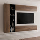 Ensemble de salon MOBILIER 1 Comfivo Natura (noyer et marbre noir) — photo produit