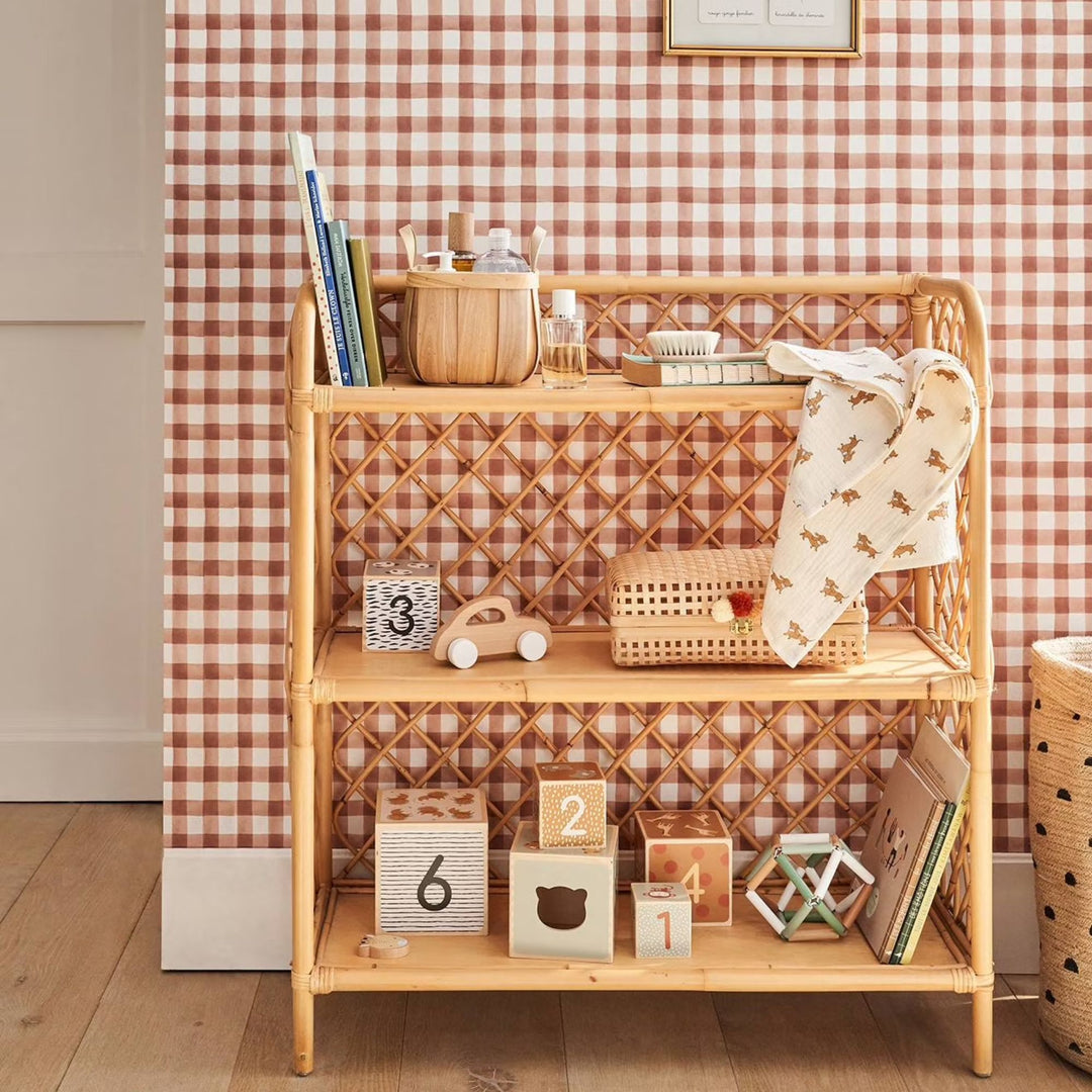 Etagère-bibliothèque rotin VERBAUDET Eden 3 niveaux naturel