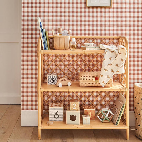 Etagère-bibliothèque rotin VERBAUDET Eden 3 niveaux naturel