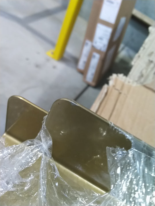 Etagère DRAWER Luno en métal L120cm laiton