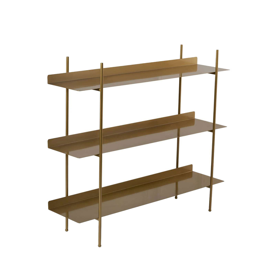 Etagère DRAWER Luno en métal L120cm laiton