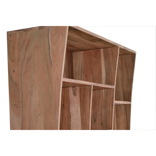 Bibliothèque GINER & COLOMER 1162 en bois d'acacia H200cm — photo produit