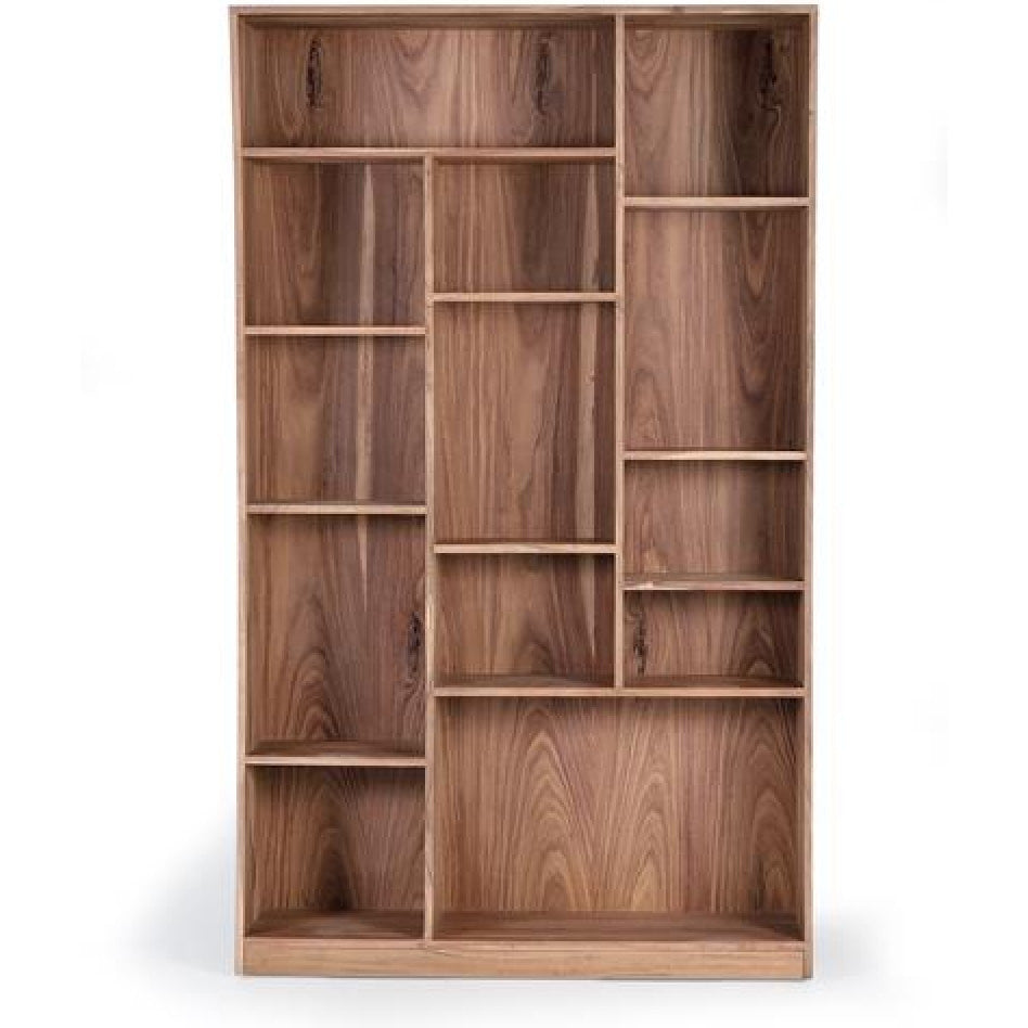 Bibliothèque GINER & COLOMER 1162 en bois d'acacia H200cm — photo produit