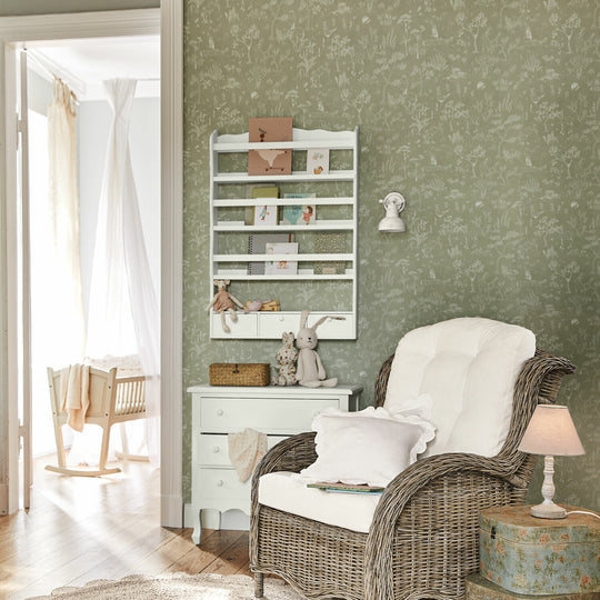 Étagère murale LOBERON Carbondale en bois blanc — photo produit