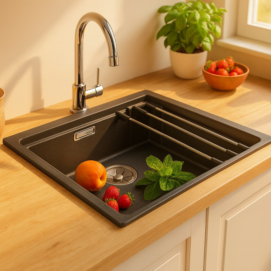 Evier BLANCO Etagon 500-U en granit anthracite 53x46 cm