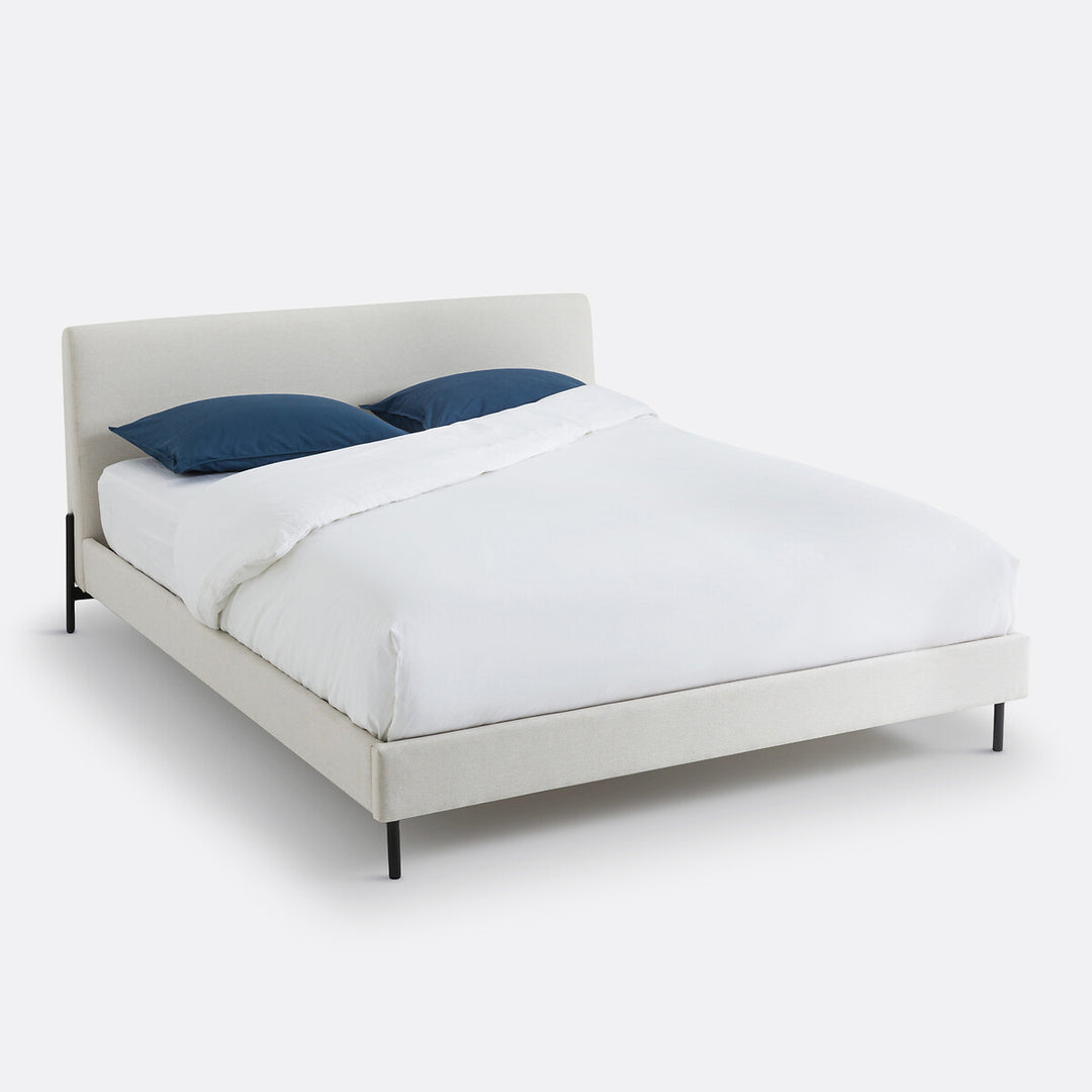 Lit beige avec sommier 160x200cm, Tella La Redoute Interieurs