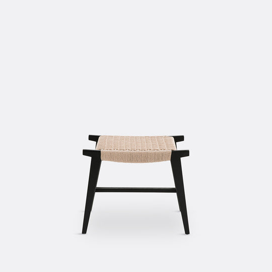 Tabouret La Redoute Interieurs chêne noir tressage Hokito