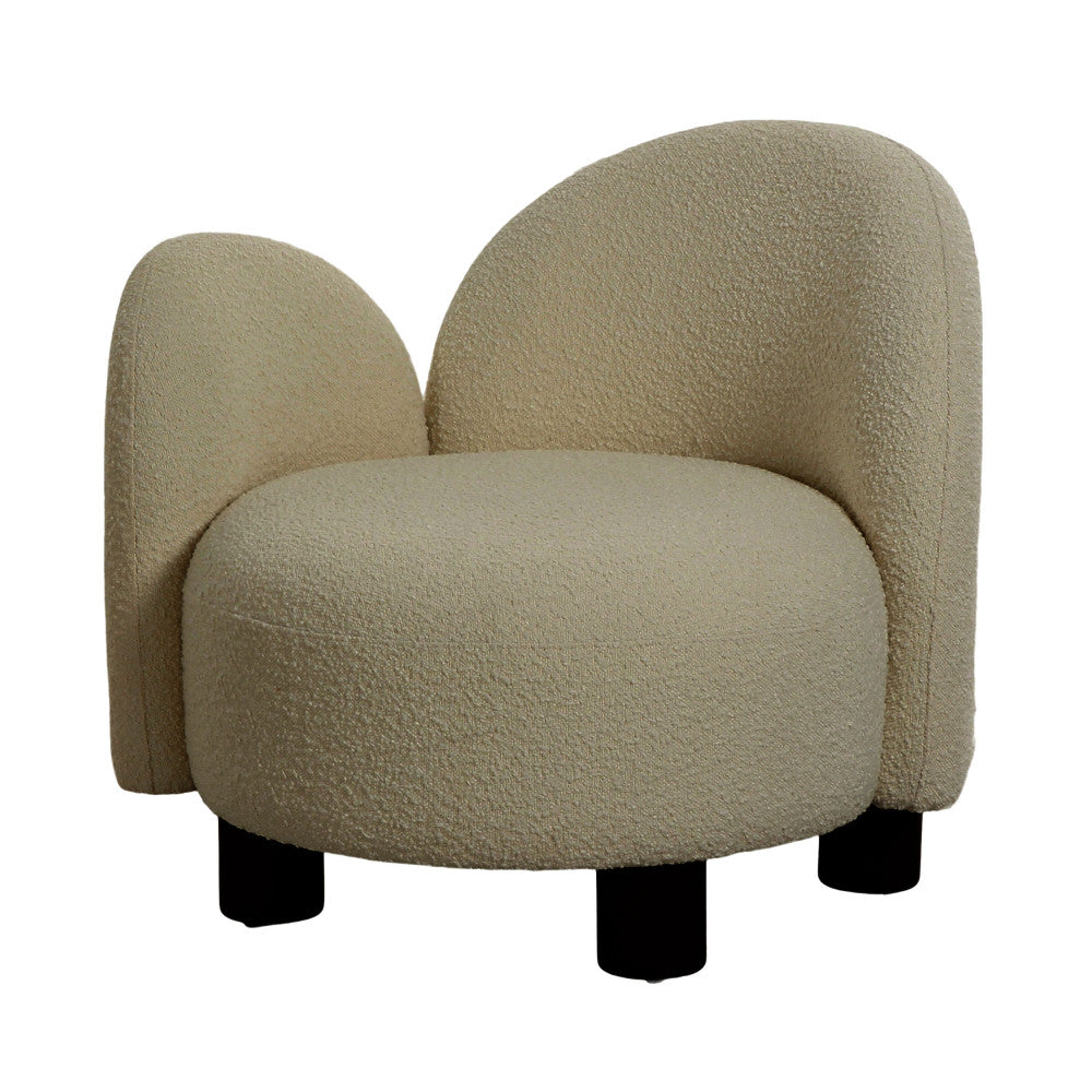 Fauteuil HONOLULU accoudoir gauche en tissu bouclette Drawer- Léger défaut