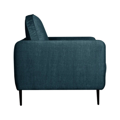 Fauteuil CAMIF Olympe en velours Bleu Marine