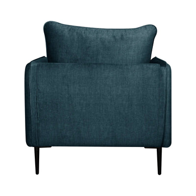 Fauteuil CAMIF Olympe en velours Bleu Marine