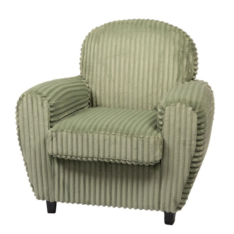 Fauteuil club AMADEUS vert en velours