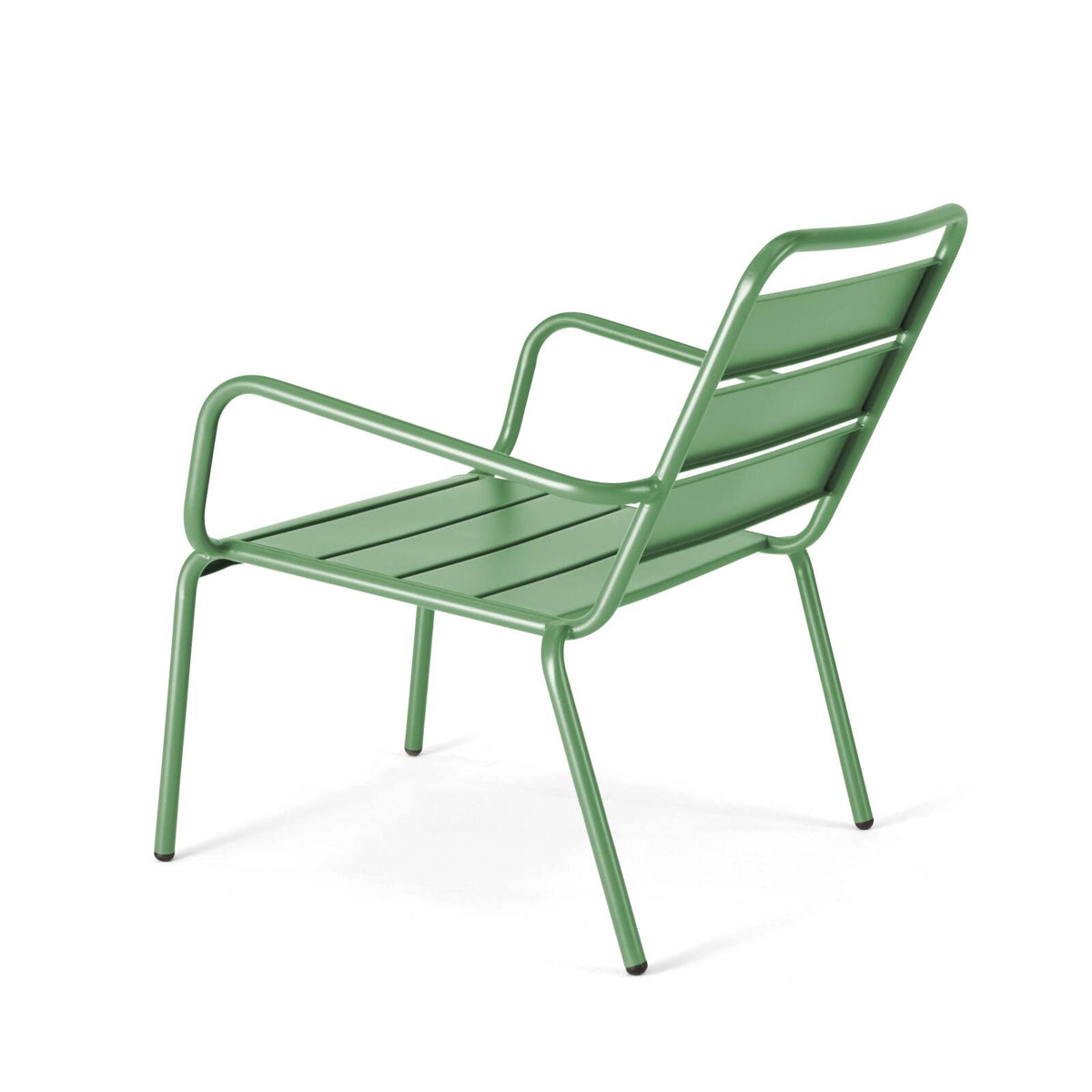 Lot de 2 fauteuils bas de jardin Oviala en metal