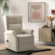 Fauteuil  de relaxation électrique LES TENDANCES Agora releveur électrique 1 moteur tissu beige clair
