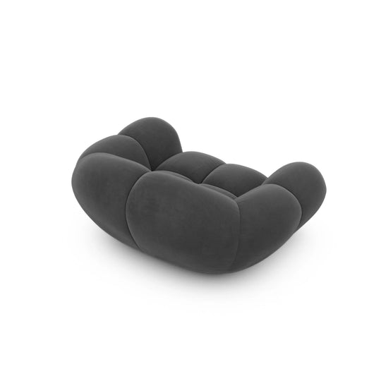 Fauteuil ICONX STUDIOS Sueno en velours anthracite