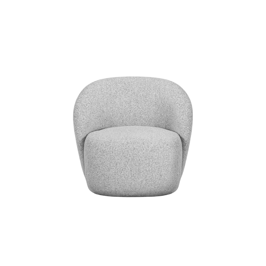 Fauteuil MICADONI Corey en tissu structurel gris