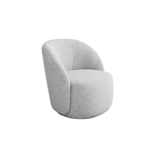 Fauteuil MICADONI Corey en tissu structurel gris