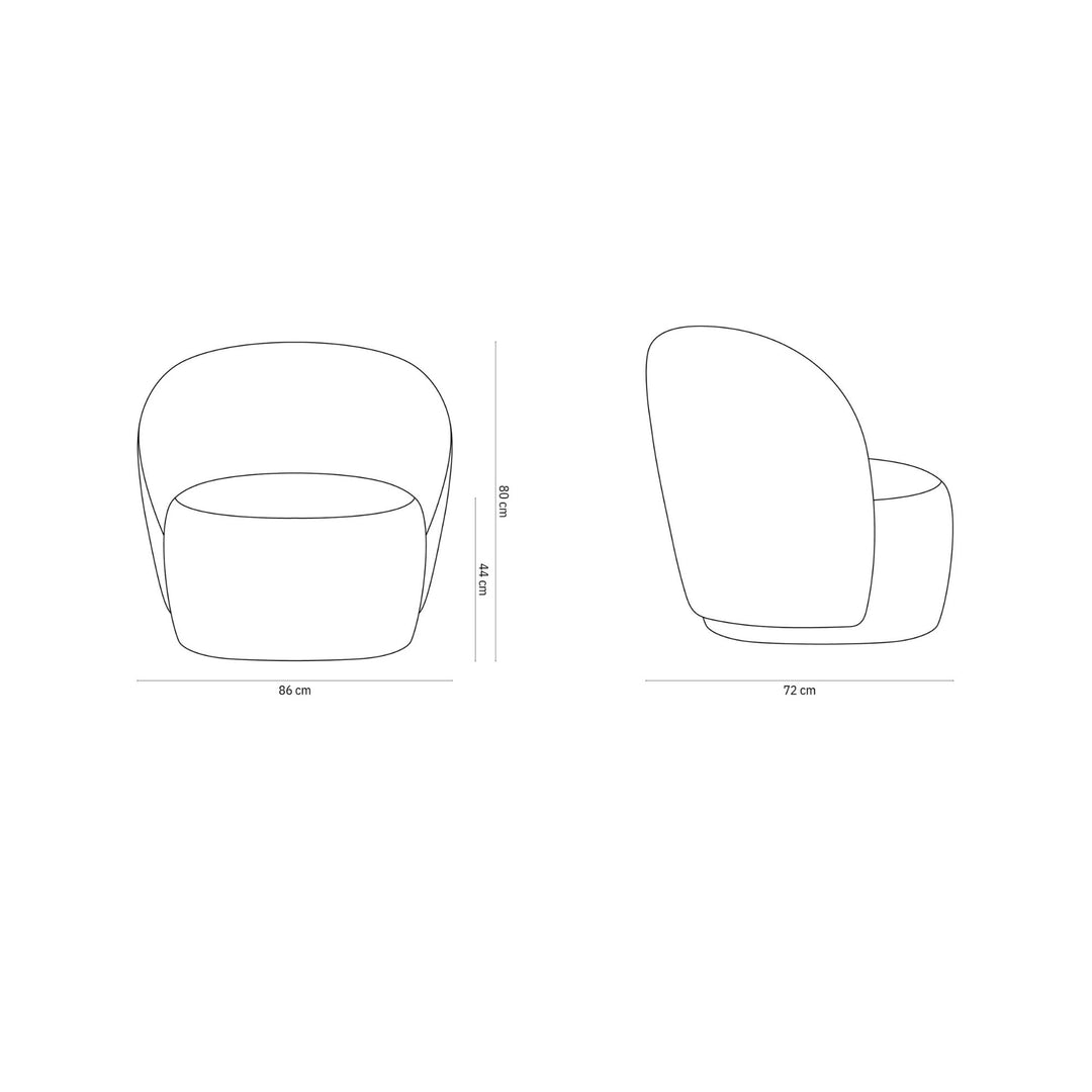 Fauteuil MICADONI Corey en tissu structurel gris